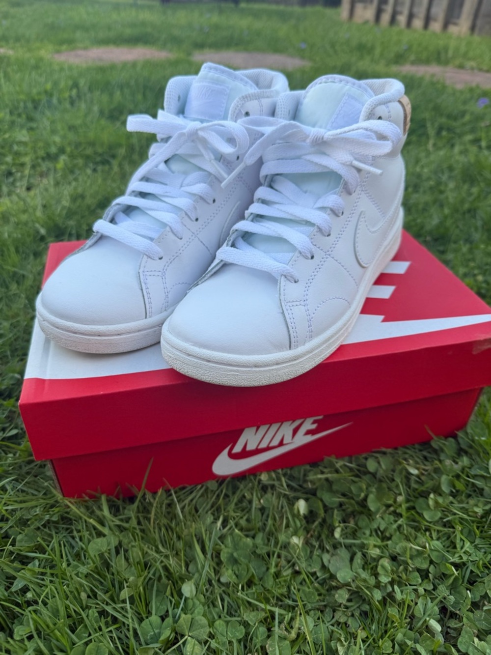 Nike White Mid-Top Sneakers